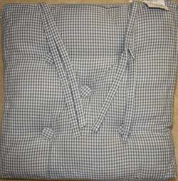Pale blue auberge seatpad